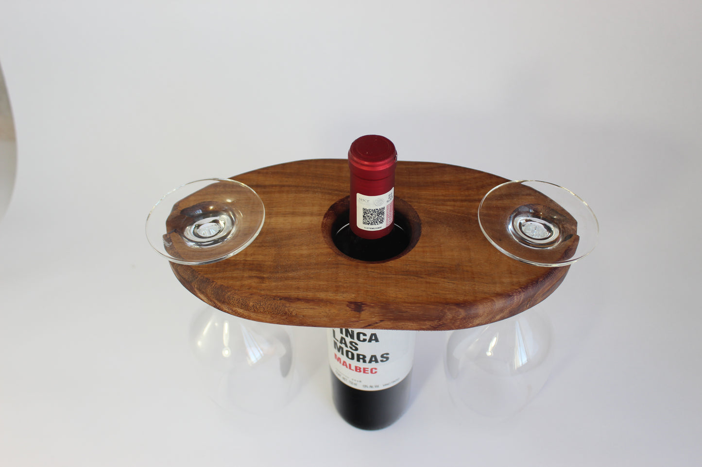 Soporte para Copas y Botella de Vino